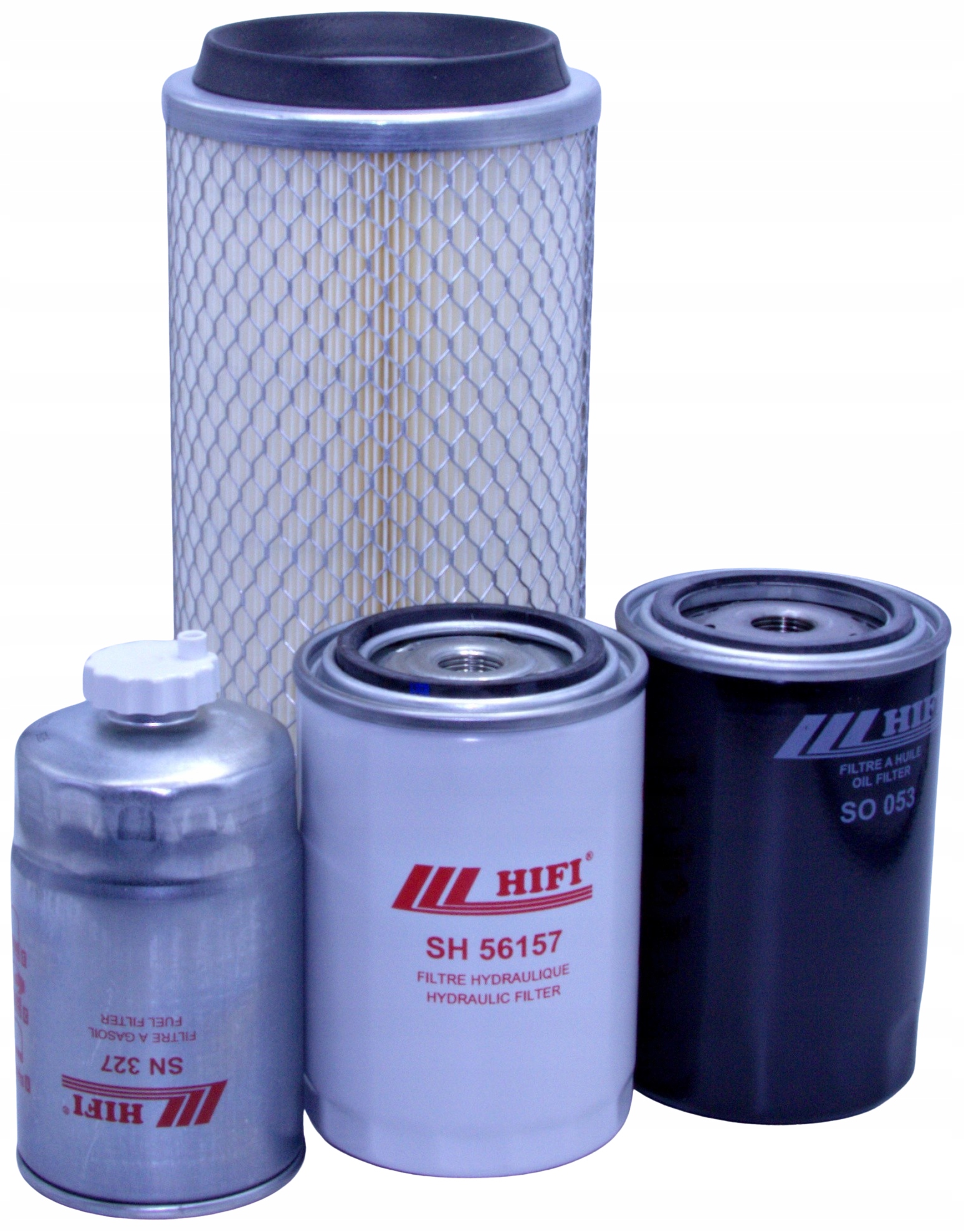 Filtry Hako 3800 – komplet – olej, palivo, vzduch, hydraulické