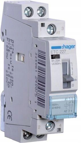 Tarifní stykač ETC227 25A 230V 1NO+1NC Hager