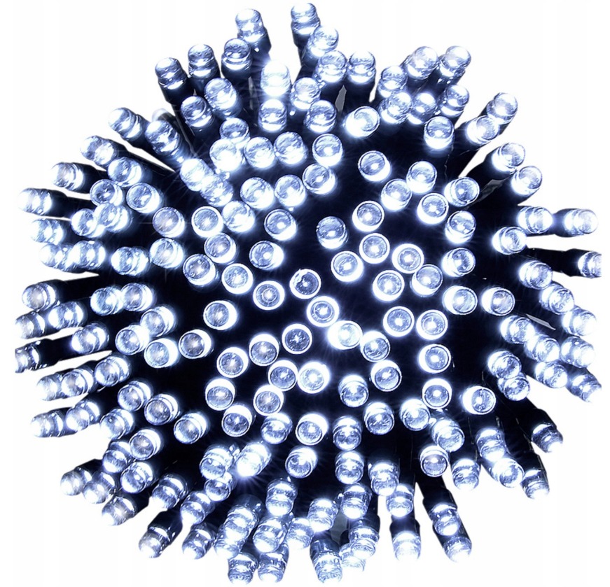 

200 Led Lampki Choinkowe Zewnętrzne Białe Zimne