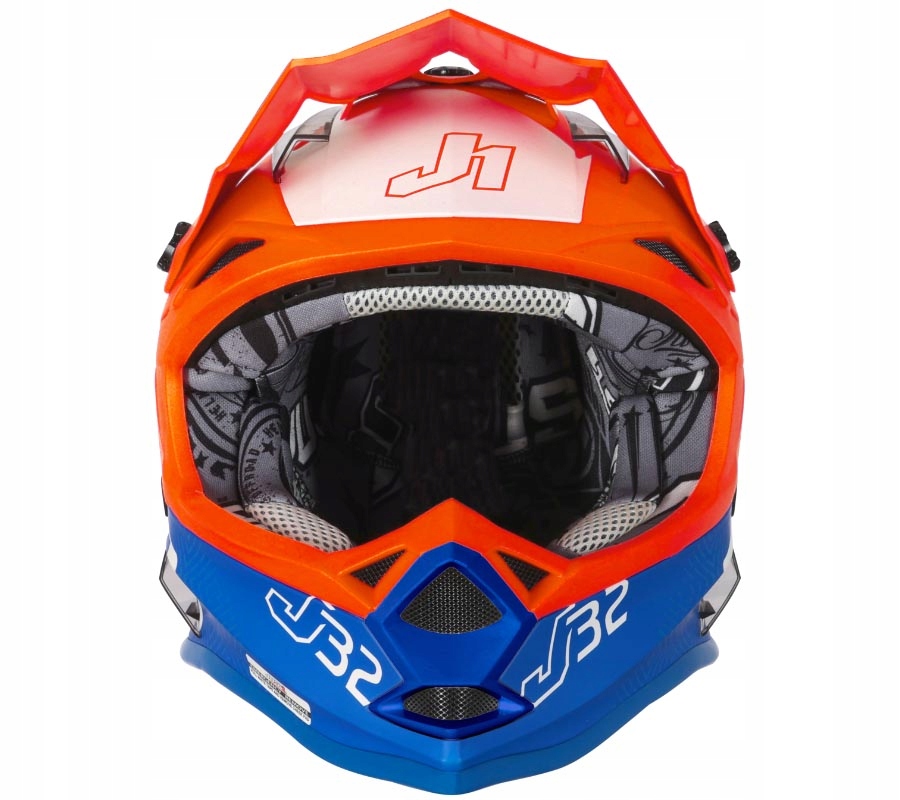 KASK JUST1 J32 KIDS VERTIGO BLUE FLUO ORANGE YL Producent Just1