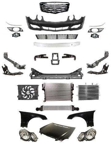 MERCEDES E-KLASA W211 LIFT 06-09 KOMPLETNY PRZÓD