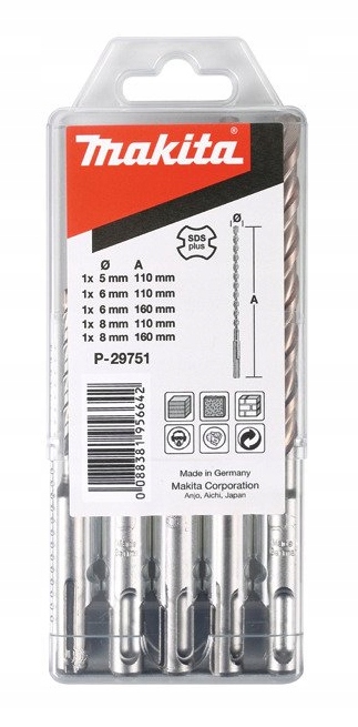 

Makita P-29751 Wiertła Do Betonu Sds-plus 5 Sztuk