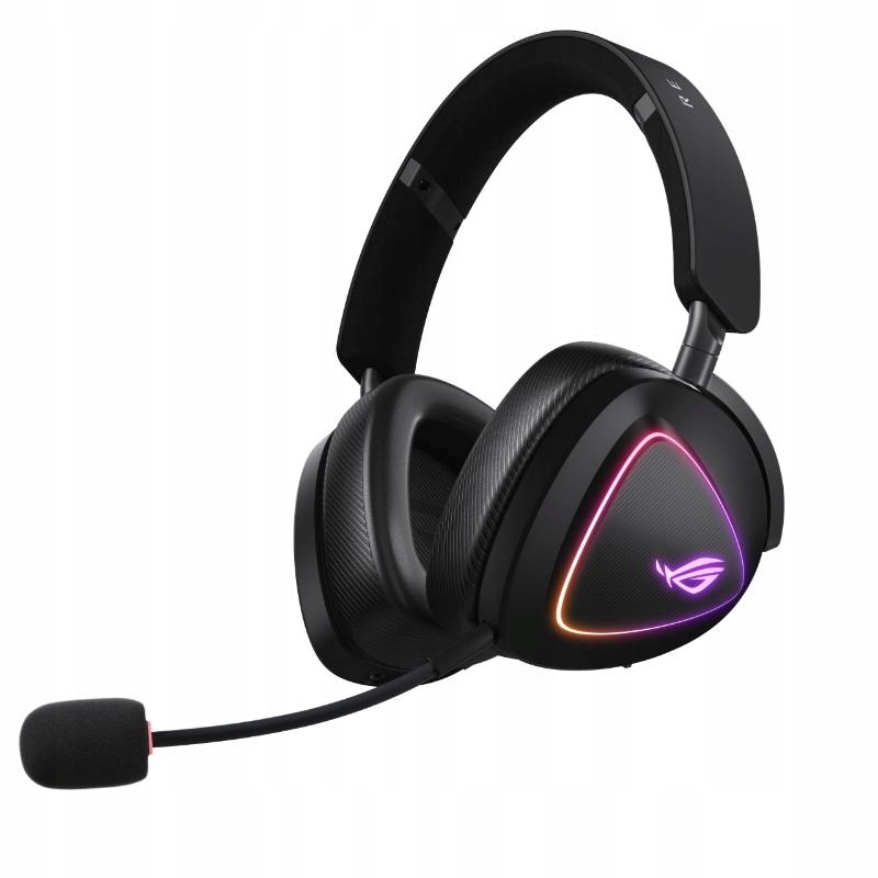 Asus sluchátka Rog Delta II, Bezdrátové 2.4GHz, Argb, černá 90YH03W0…