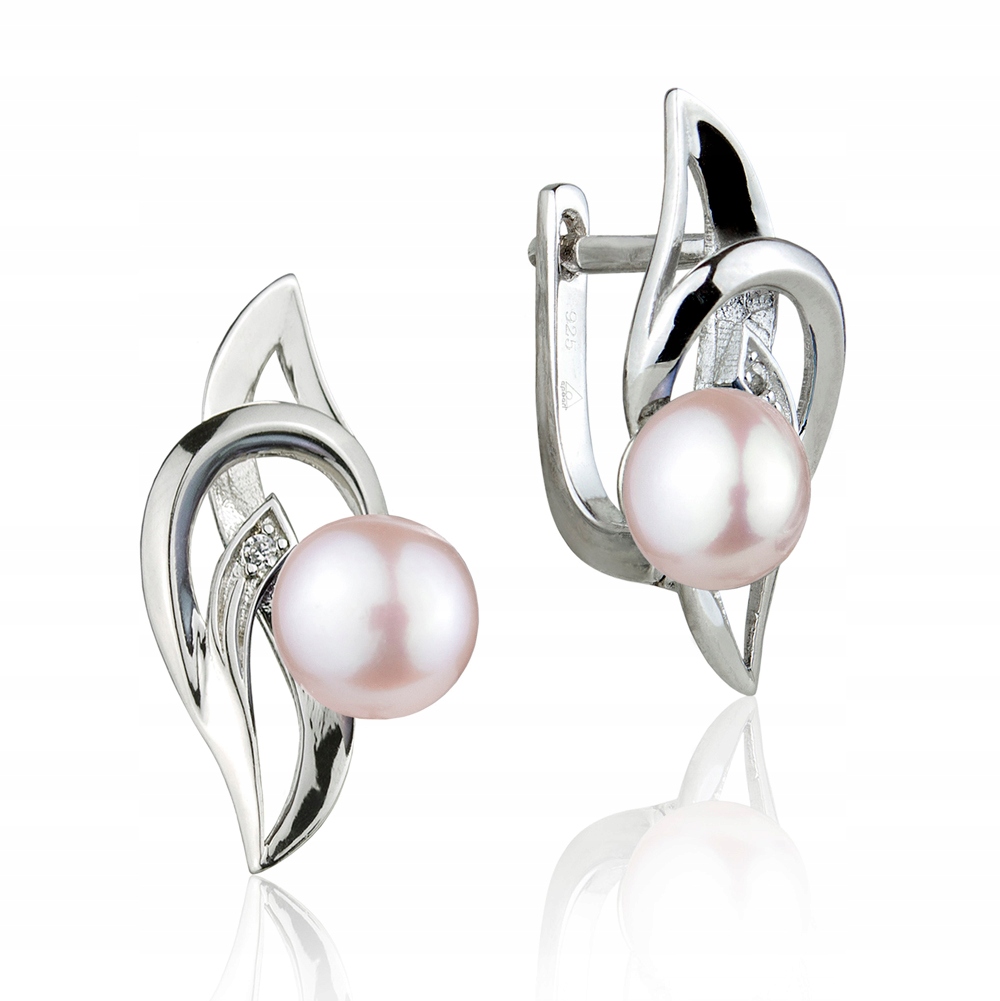 Stříbrné Náušnice S Perlami A Zirkonem