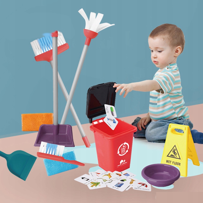 Zestaw do sprzątania dla dzieci kosz segregacji 4 Wiek dziecka 3 lata +