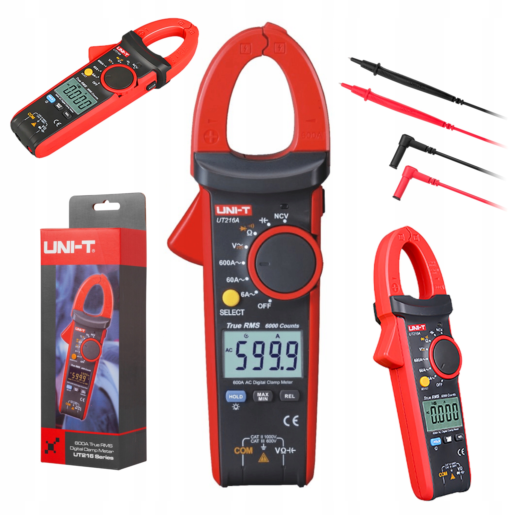 Kliešťový Merač Uni-t UT216A Trms 600A Ac/dc meranie napätia a prúdu Unit