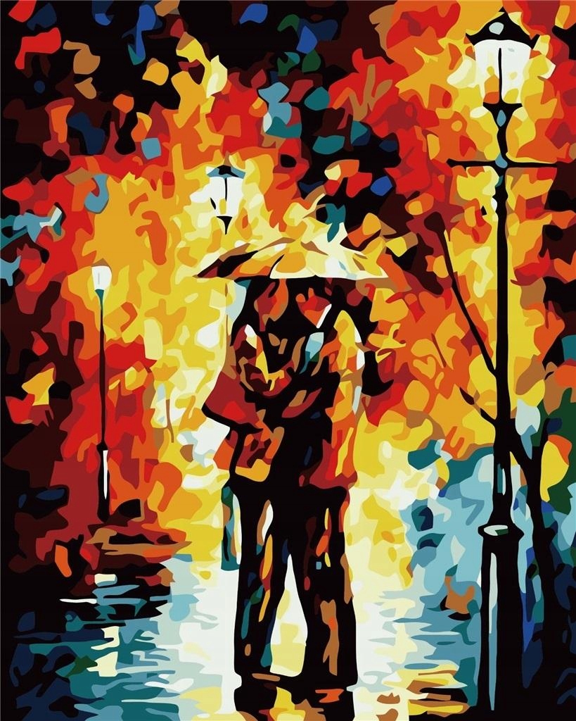 Kreativní omalovánka pro Dospělé podle čísel Vzor Setkání 40x50 cm