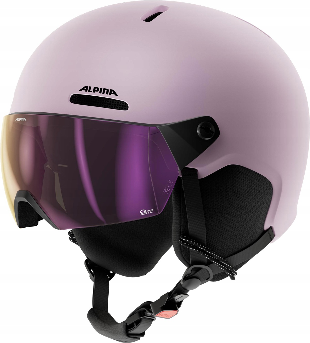 Kask Narciarski Alpina Zupo 2 Visor Q-Lite Rose Matt (55-59 cm)