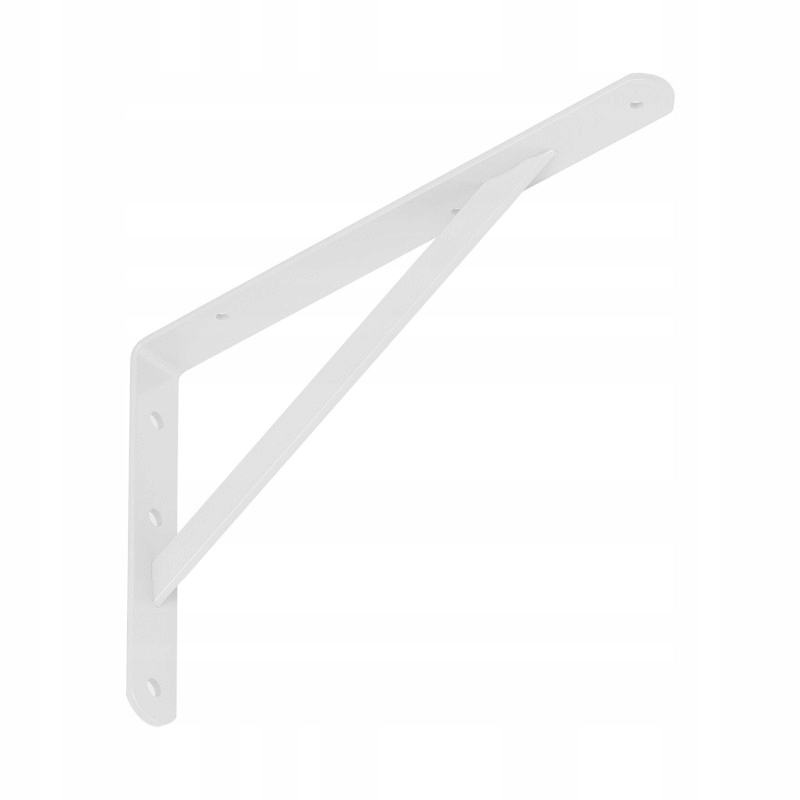 Wspornik półki kątownik BIAŁY 400x250x4mm STAL