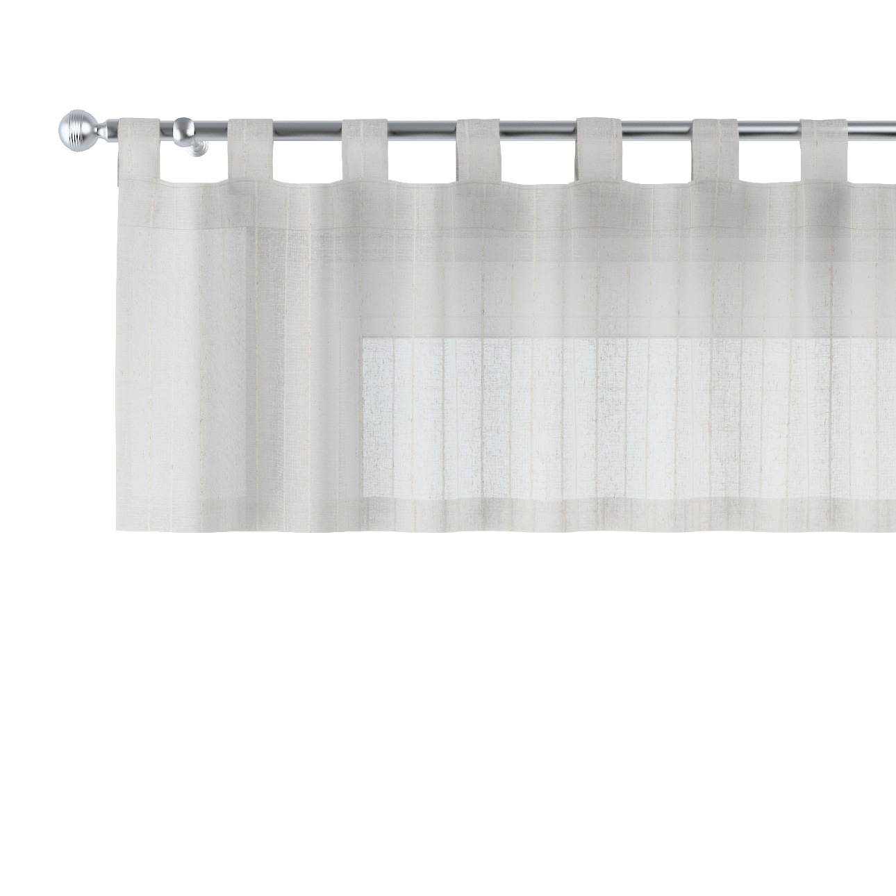 Lambrequin na trakoch 390 x 40 cm, hnedý