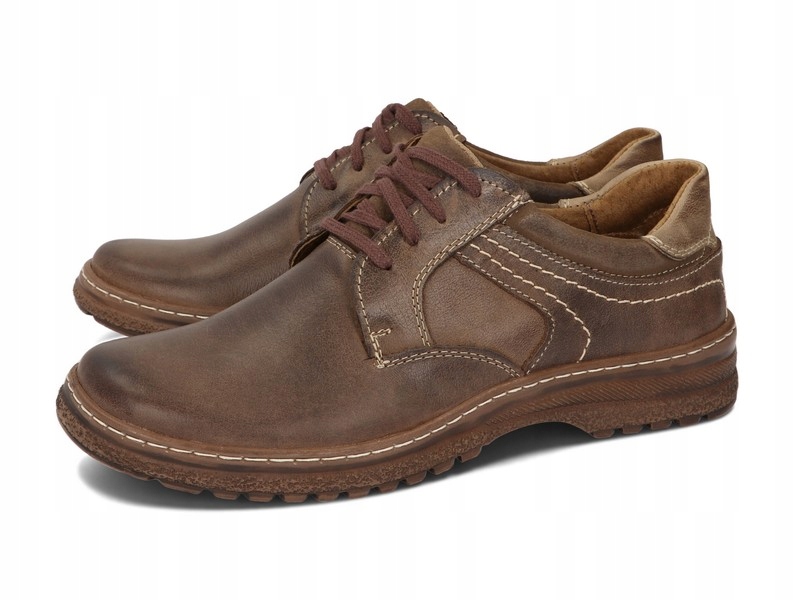 

Buty Męskie Obuwie Trekkingowe Skóra 835 Brąz 48