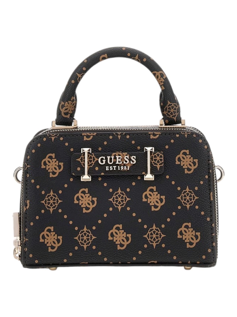 Guess Dámská Kabelka Silia Mini Satchel Hnědá