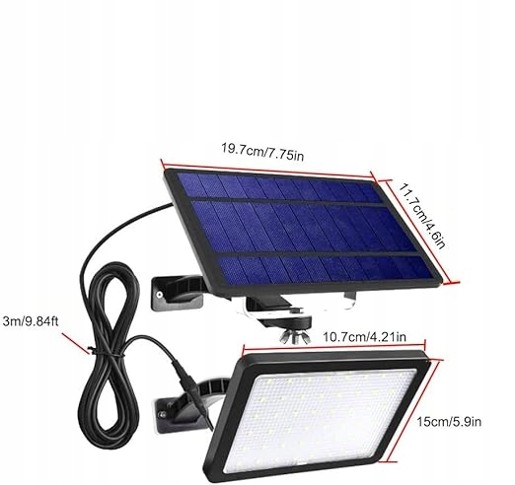 Zewnętrzna lampa słoneczna LED SZYOUMY P13A23 EAN (GTIN) 7899458165453