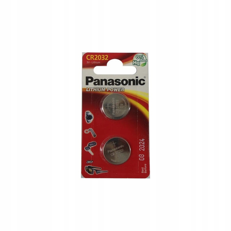 

Bateria litowa Panasonic 3V Cr 2032 --- 2 sztuki