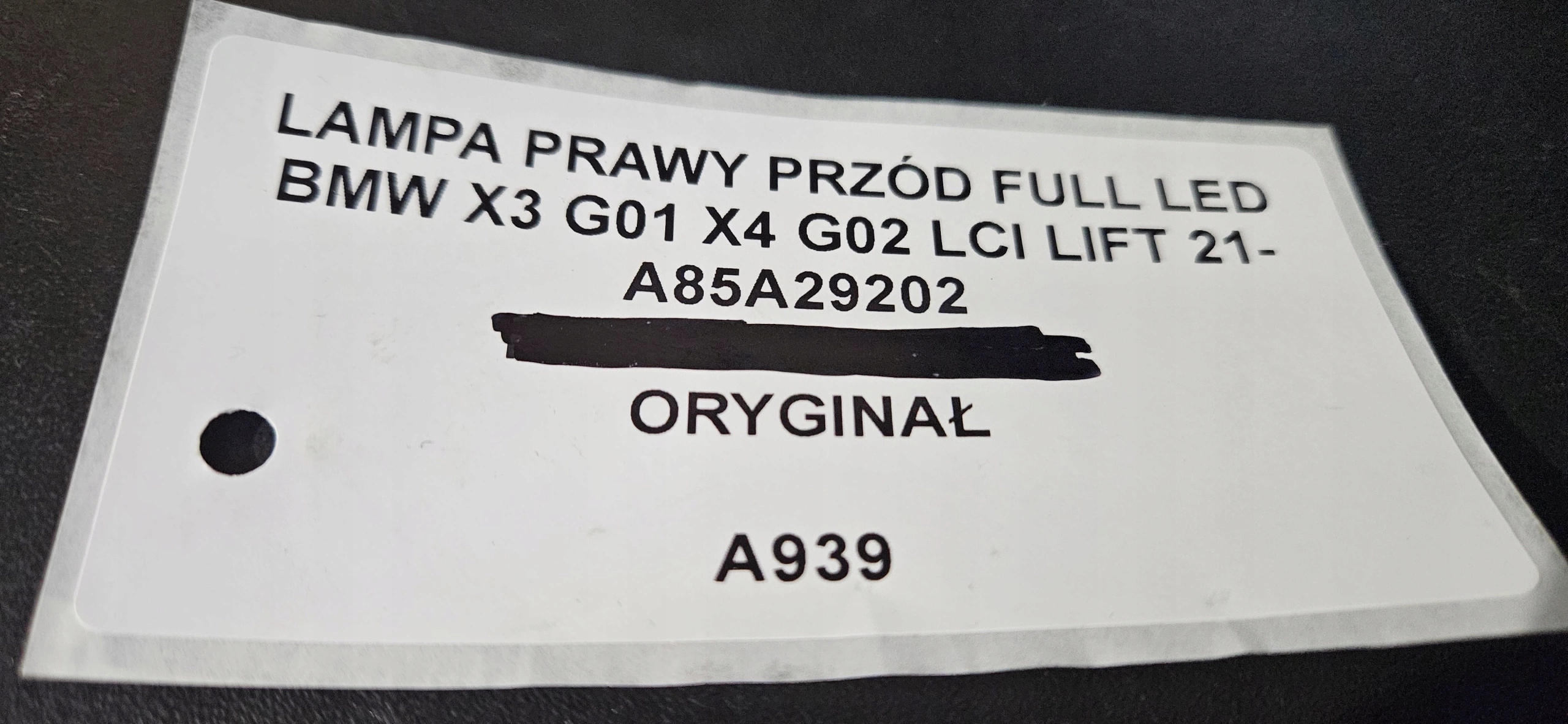 light right front FULL LED BMW X3 G01 X4 G02 LCI LIFT 21- A85A29202