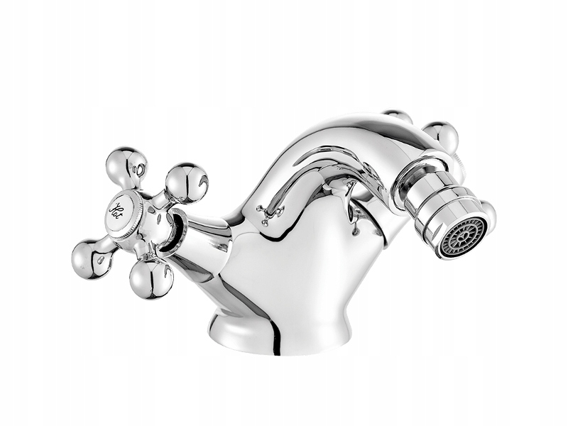 BATERIA BIDETOWA NA POKRĘTŁA RETRO CHROM Z KORKIEM