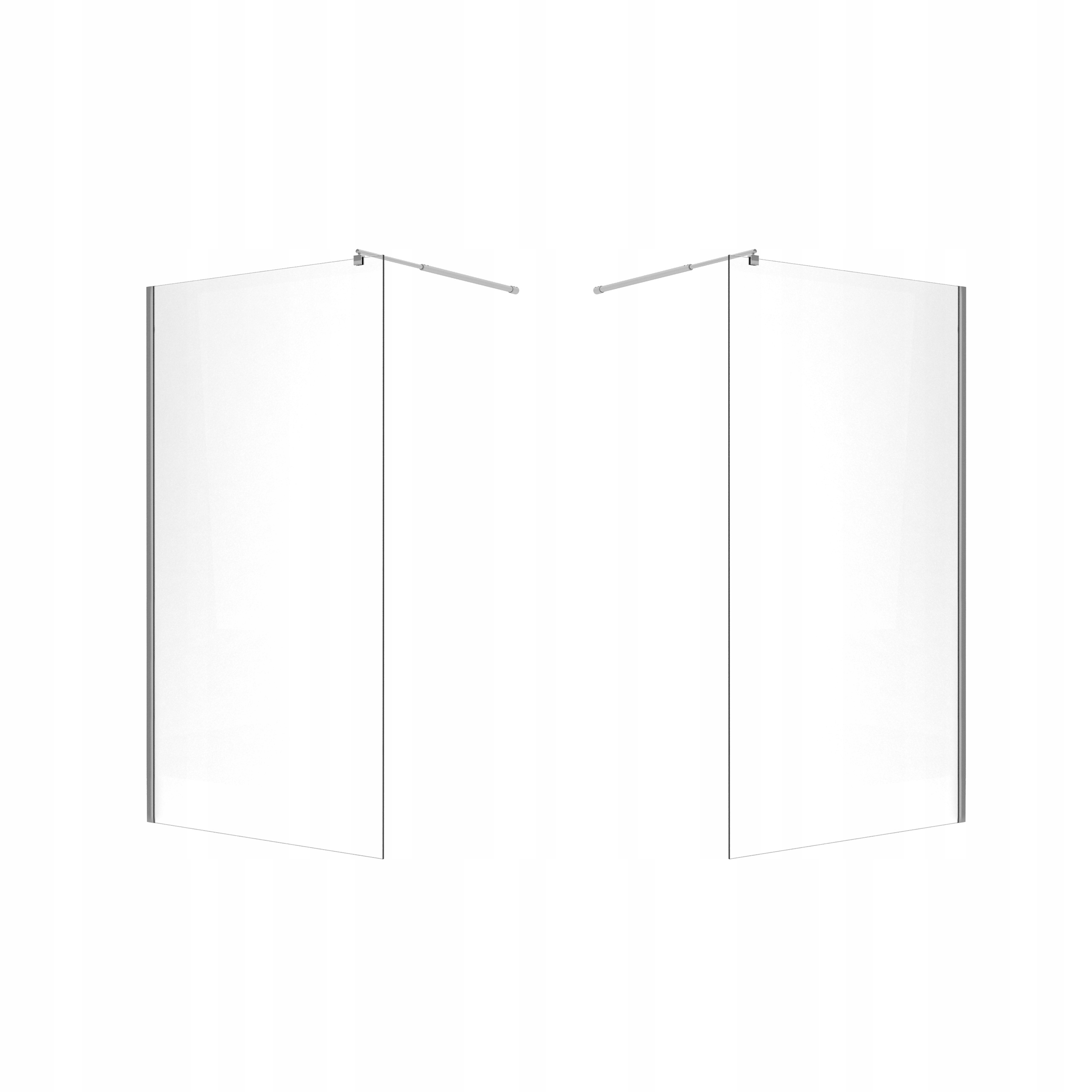 SZYBA PRYSZNICOWA CHROM WALKIN 120CM SZKŁO 8MM Rodzaj ścianka