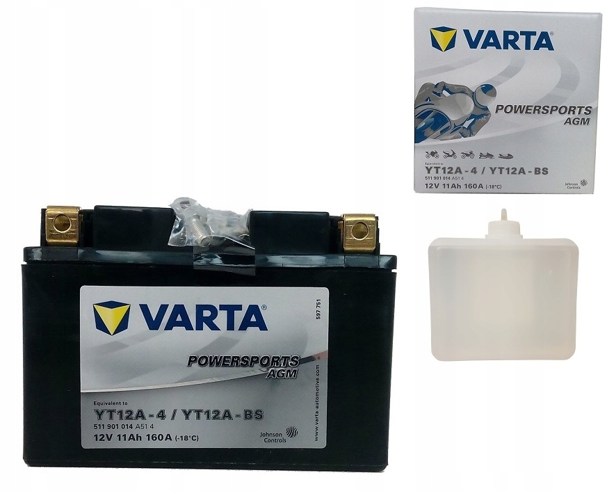 

Akumulator YT12A-BS 12V 11AH 160A Agm Varta