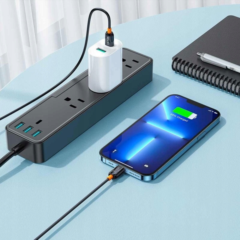 Kabel Vidvie CB4018 Type C/iPhone 3A, 1m czarny