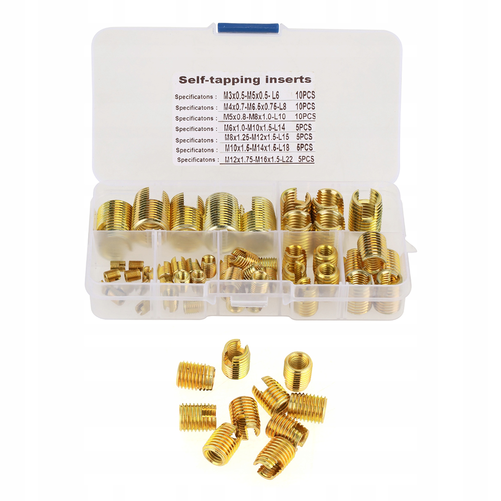 50 WKŁADKA GWINTOWA TULEJKA M3-M12 ZERWANY GWINT Marka inna