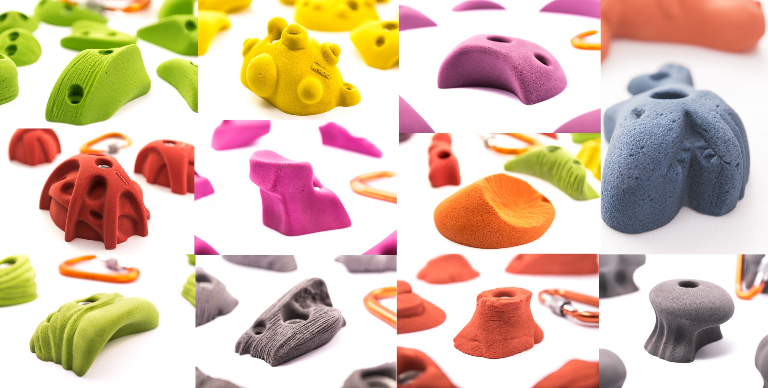 chwyty wspinaczkowe uchwyty kamienie do wspinaczki set GOA Marka M'Roc Holds