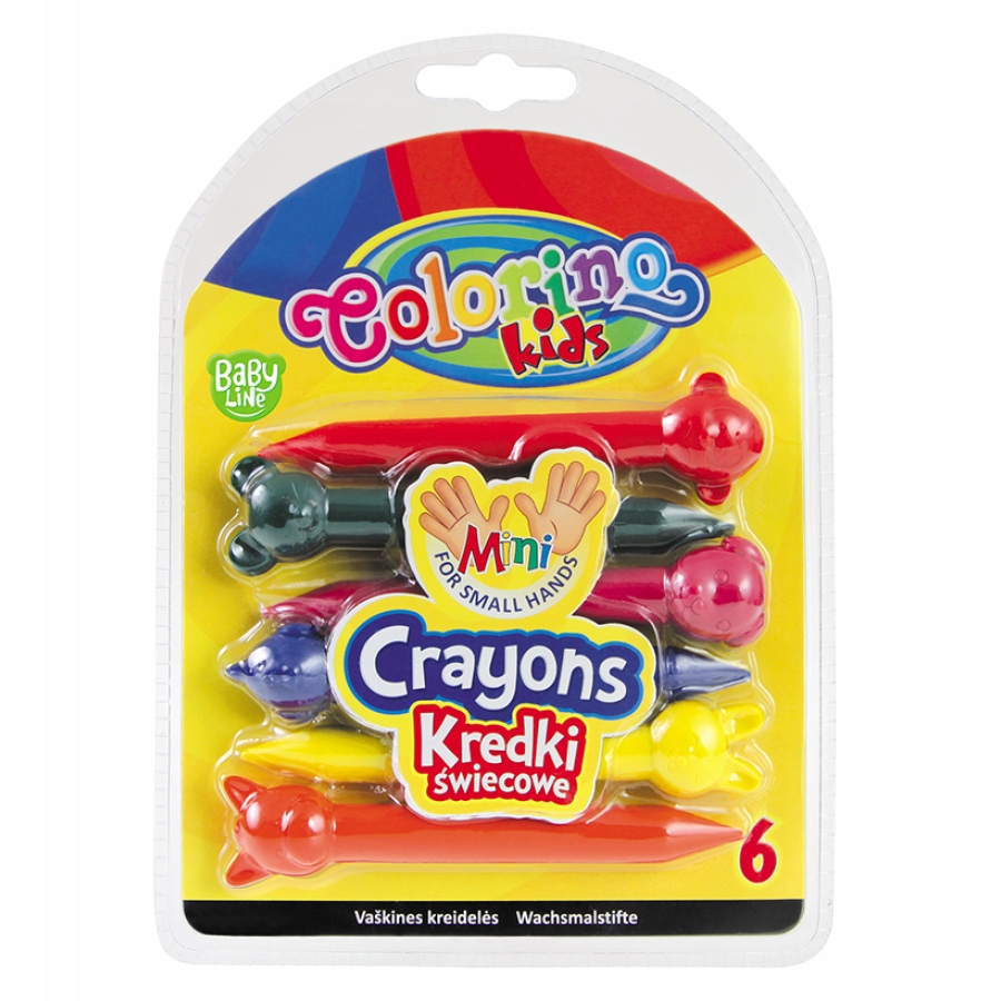 

Kredki woskowe 6-kol. Zwierzątka Colorino