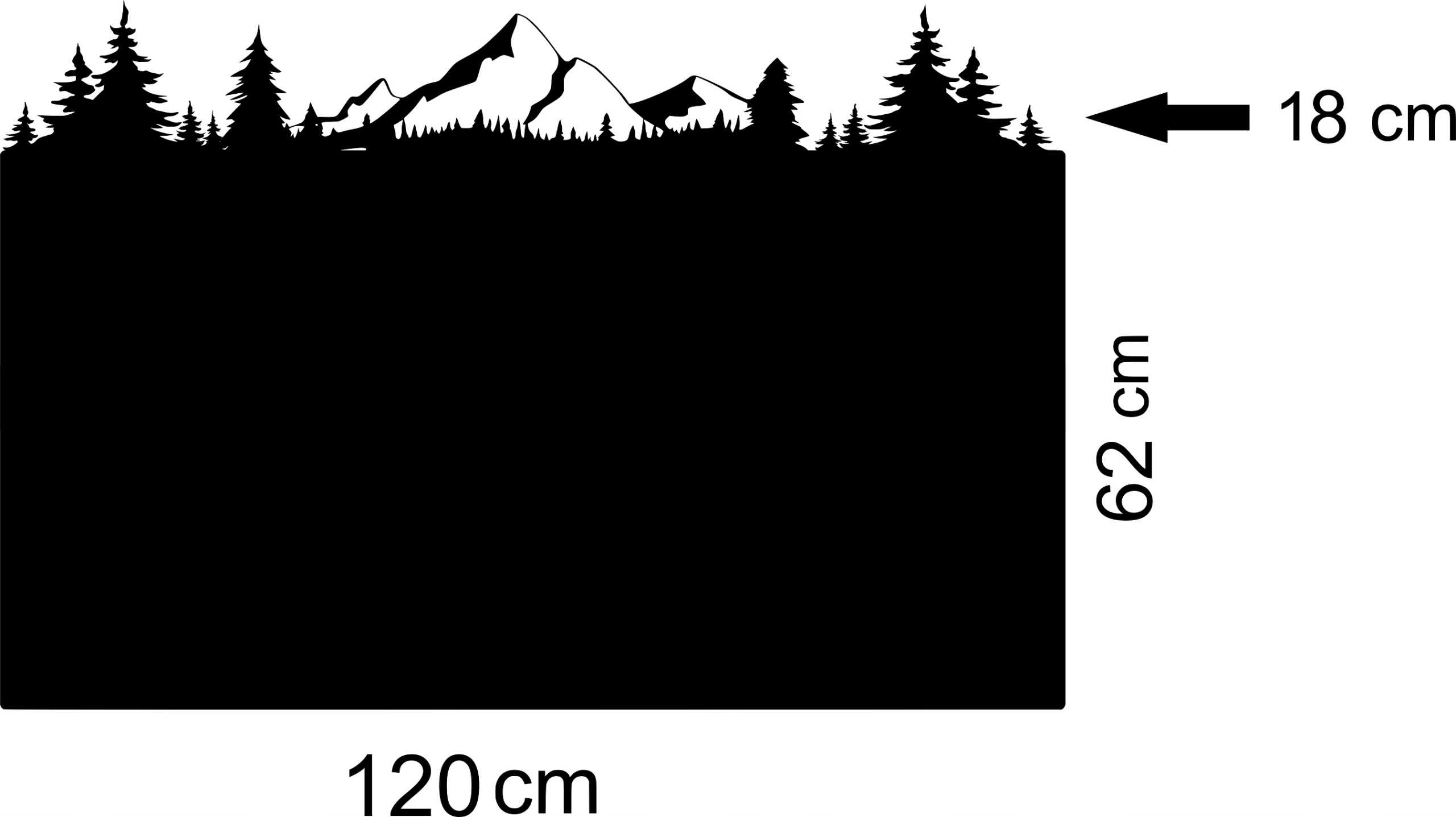 Velká Kovová tabule Magnety z cestování obdélník Hory Tatry Beskydy 120x80