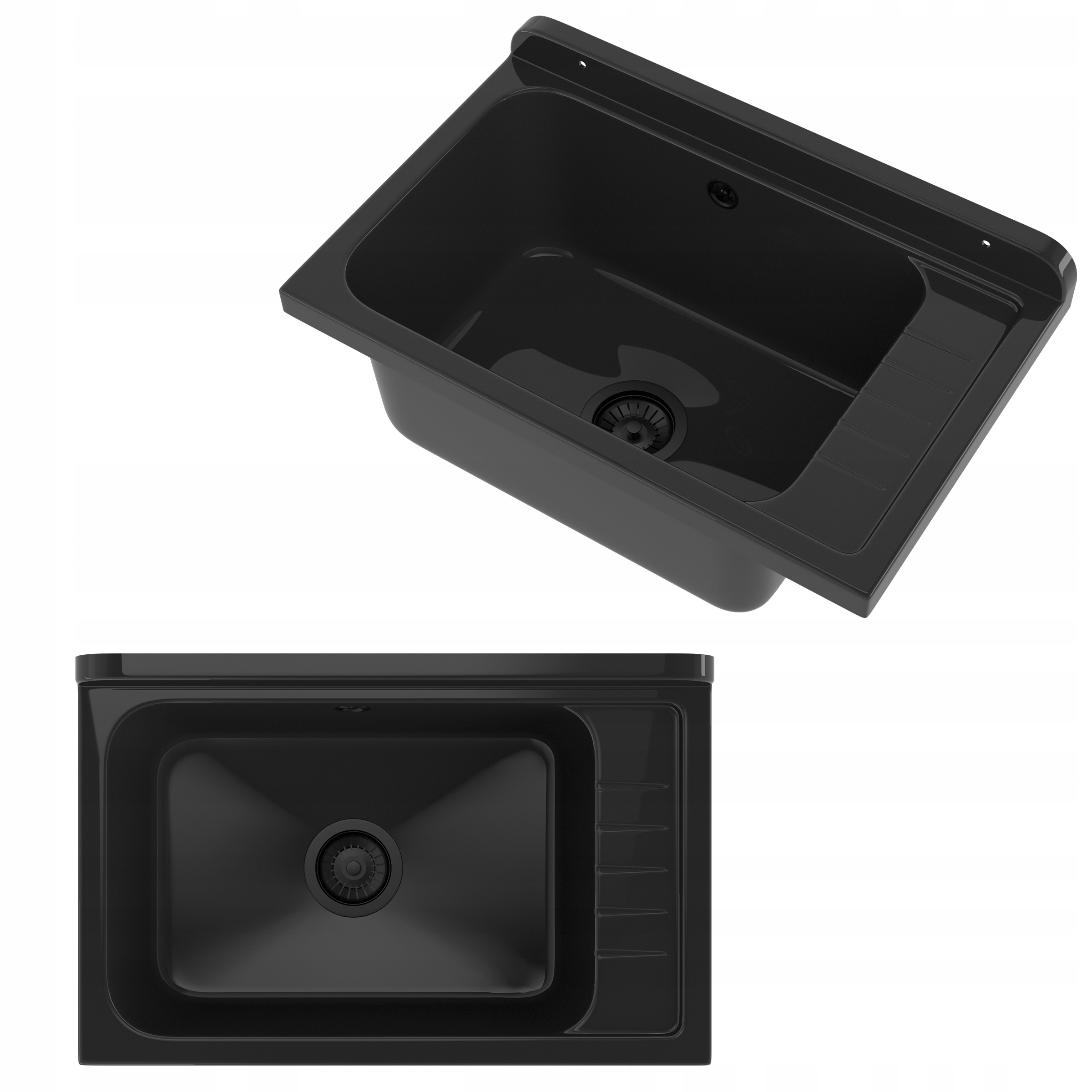 Dřez Hospodářská Technická Komora Černá Mramorová Prádelna Garáž Monza