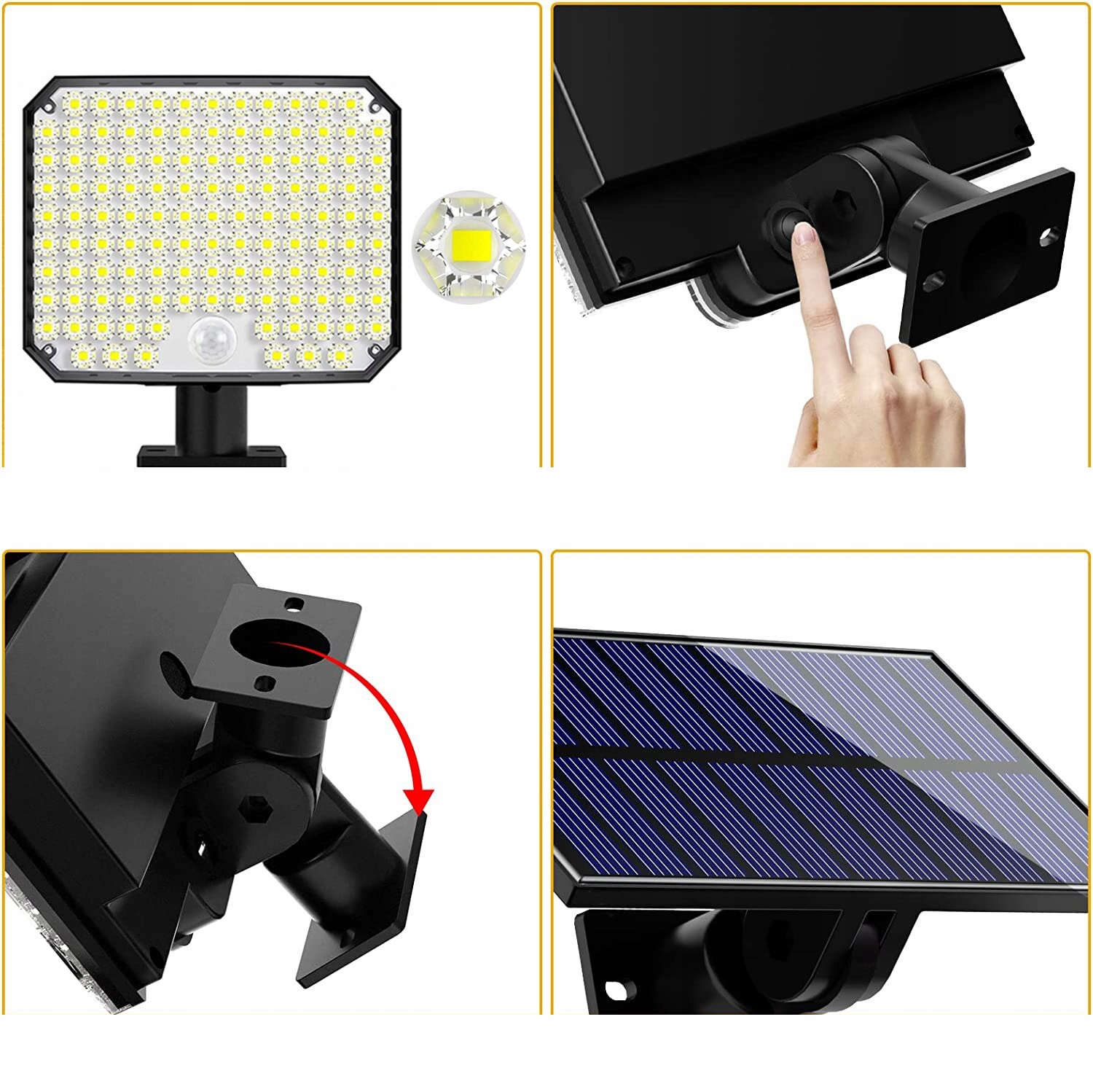 HALOGEN LATARNIA LAMPA SOLARNA ULICZNA SOLARNA LED Marka inna