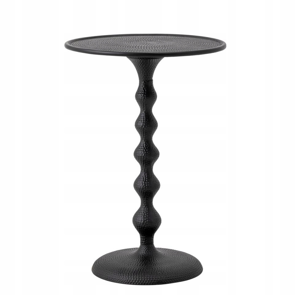 Bloomingville Anka Kovový bočný stolík pomocný čierny