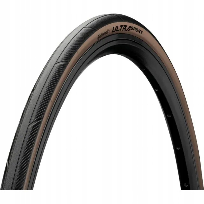 Opona rowerowa Continental Ultra Sport III 28-622 czarno brązowa zwijana