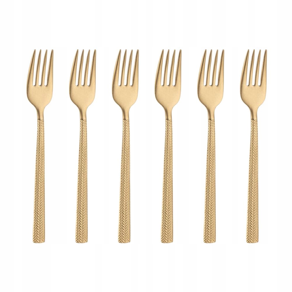 Villa Italia kusů 6 vidliček na dorty Hera Vintage Gold