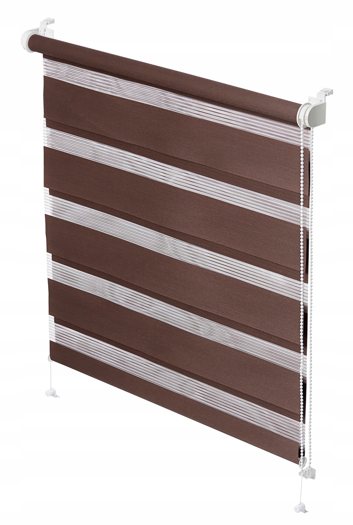 Roleta dzień noc brązowa 68 x 215 cm