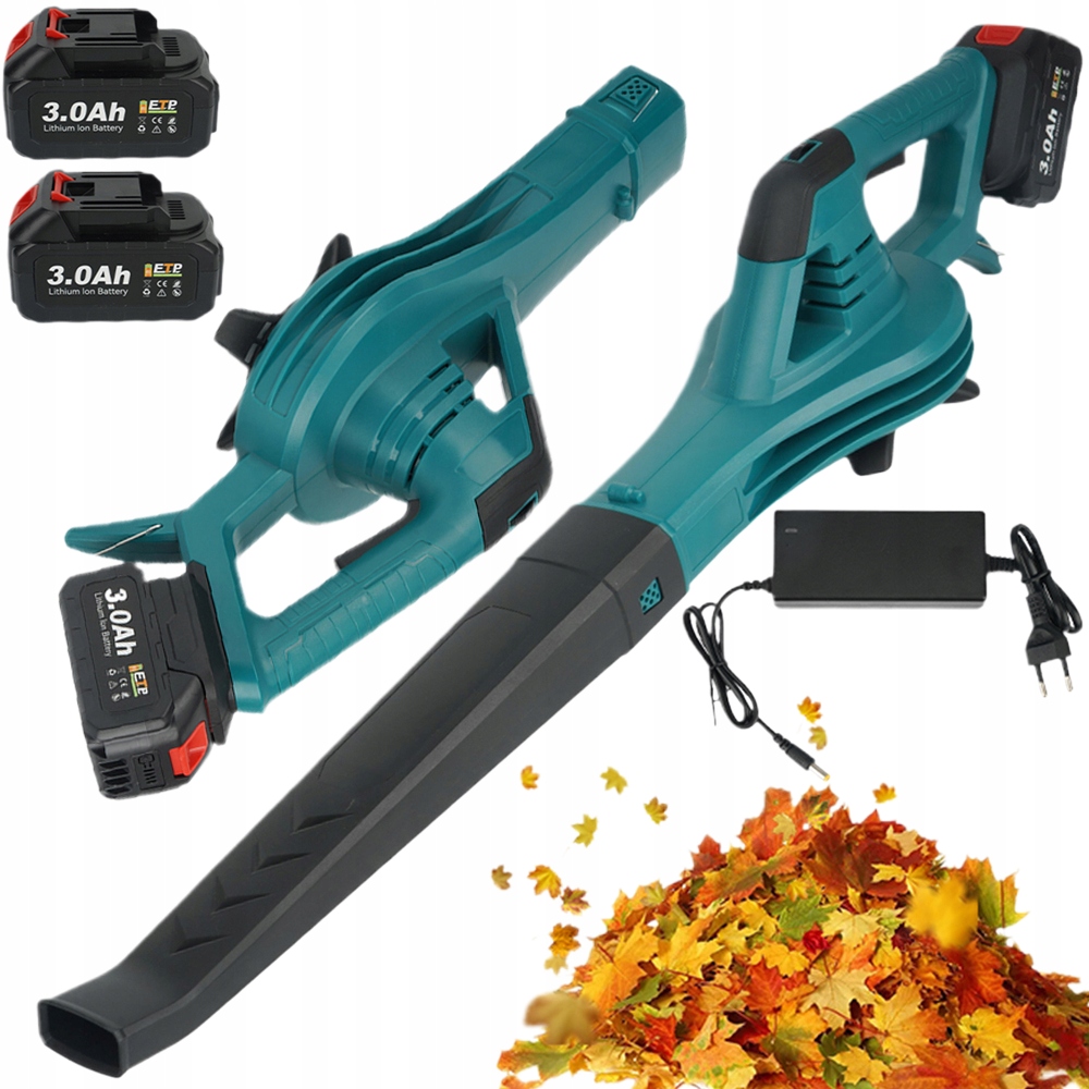 Výkonný Foukač 350 Km/h 2X Velká Baterie Listí Pro Vysoušení Spánku