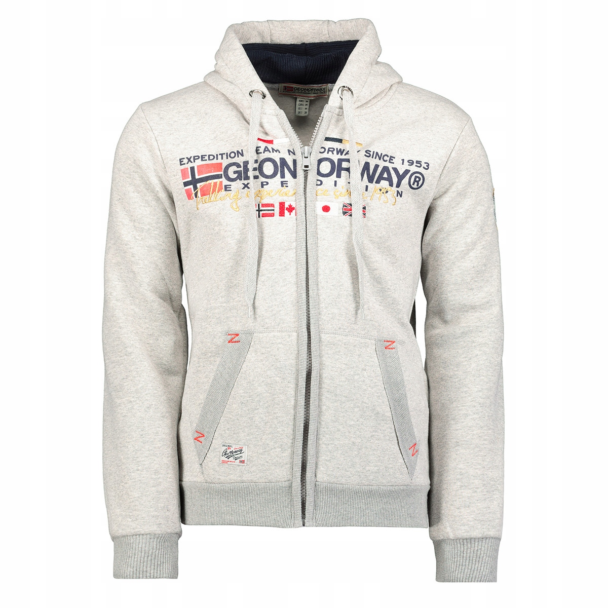 Geographical Norway mikina pánská Galiator Men 100 S šedá