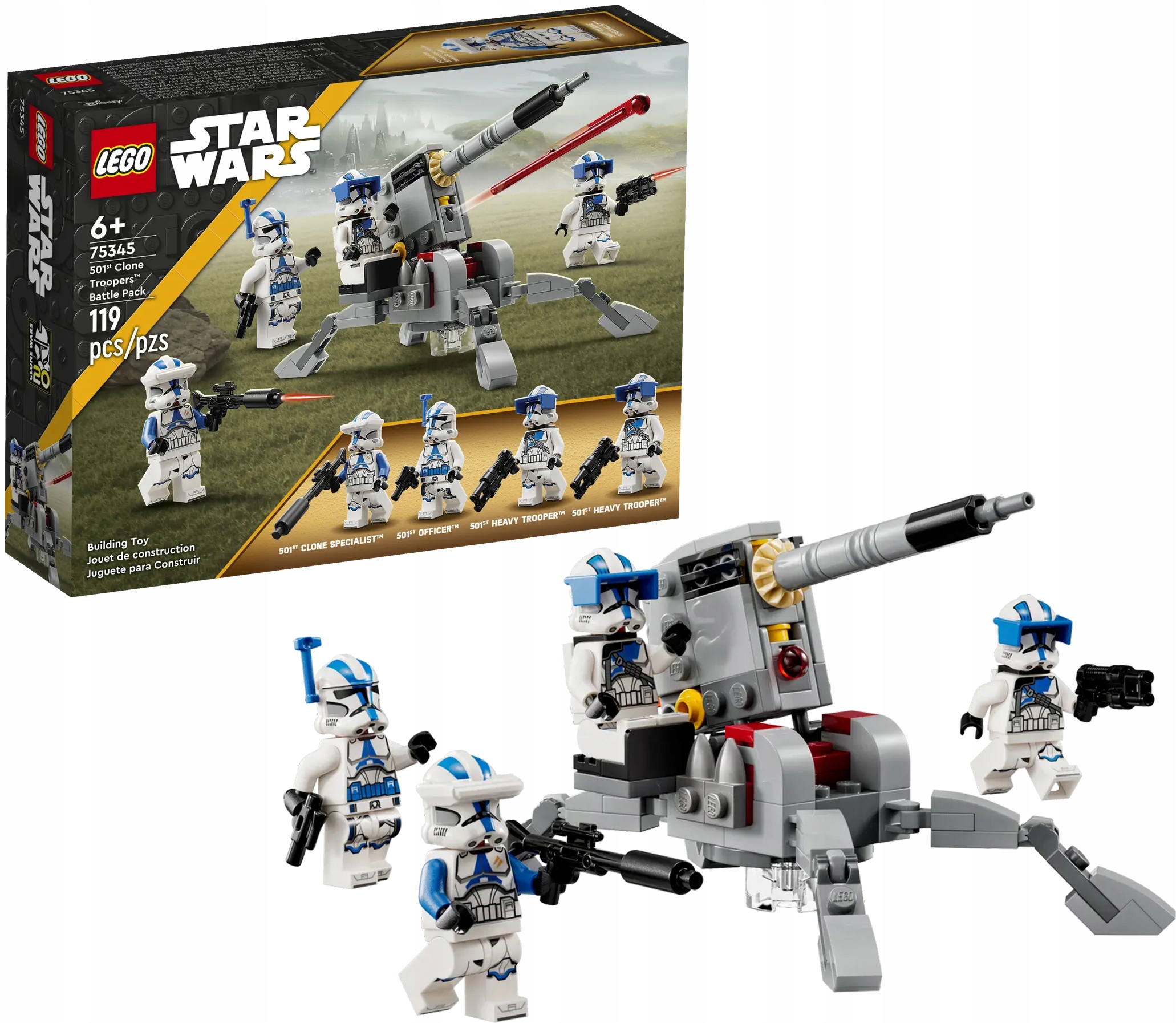 Lego Star Wars Bojová sada Vojáci-Klony z 501. legie 75345
