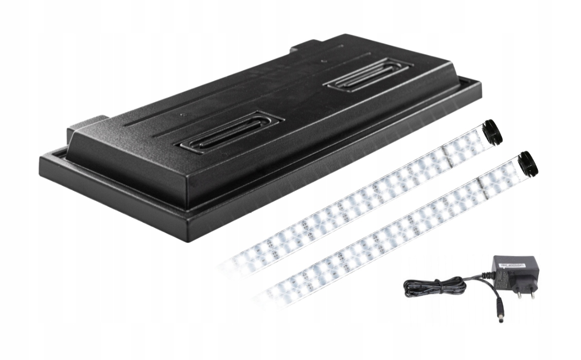 Levně Kryt do akvária 80x35 černý Led osvětlení Bílé 8520