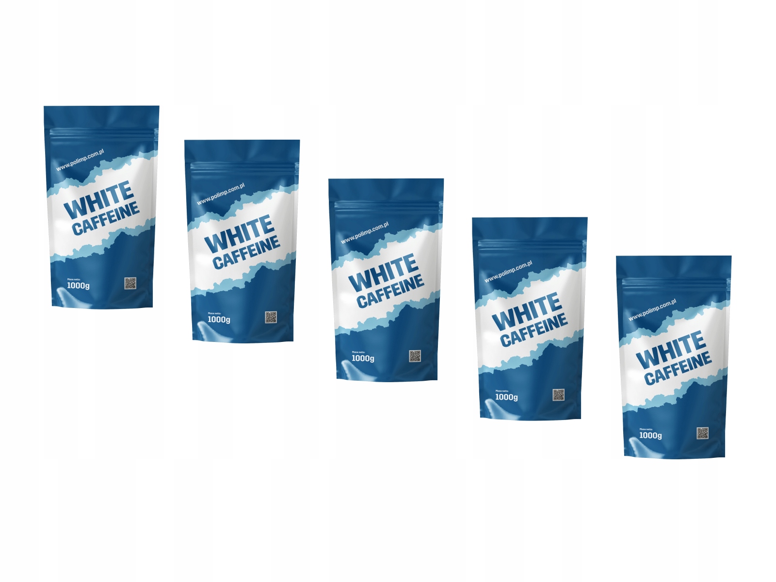 Kofein bezvodý 5 kg bílý prachový prášek Čistý Nejvyšší kvalita Polimp