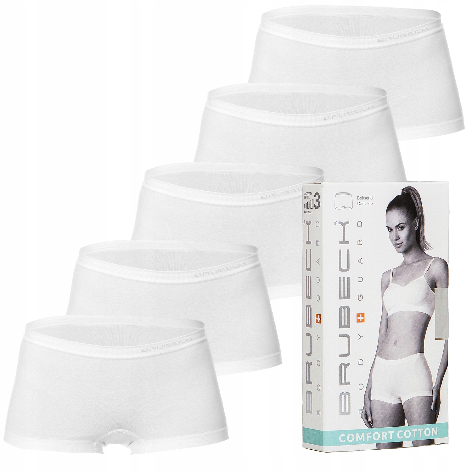 

Bezszwowe Bokserki 5szt Brubeck Cotton XL BG29