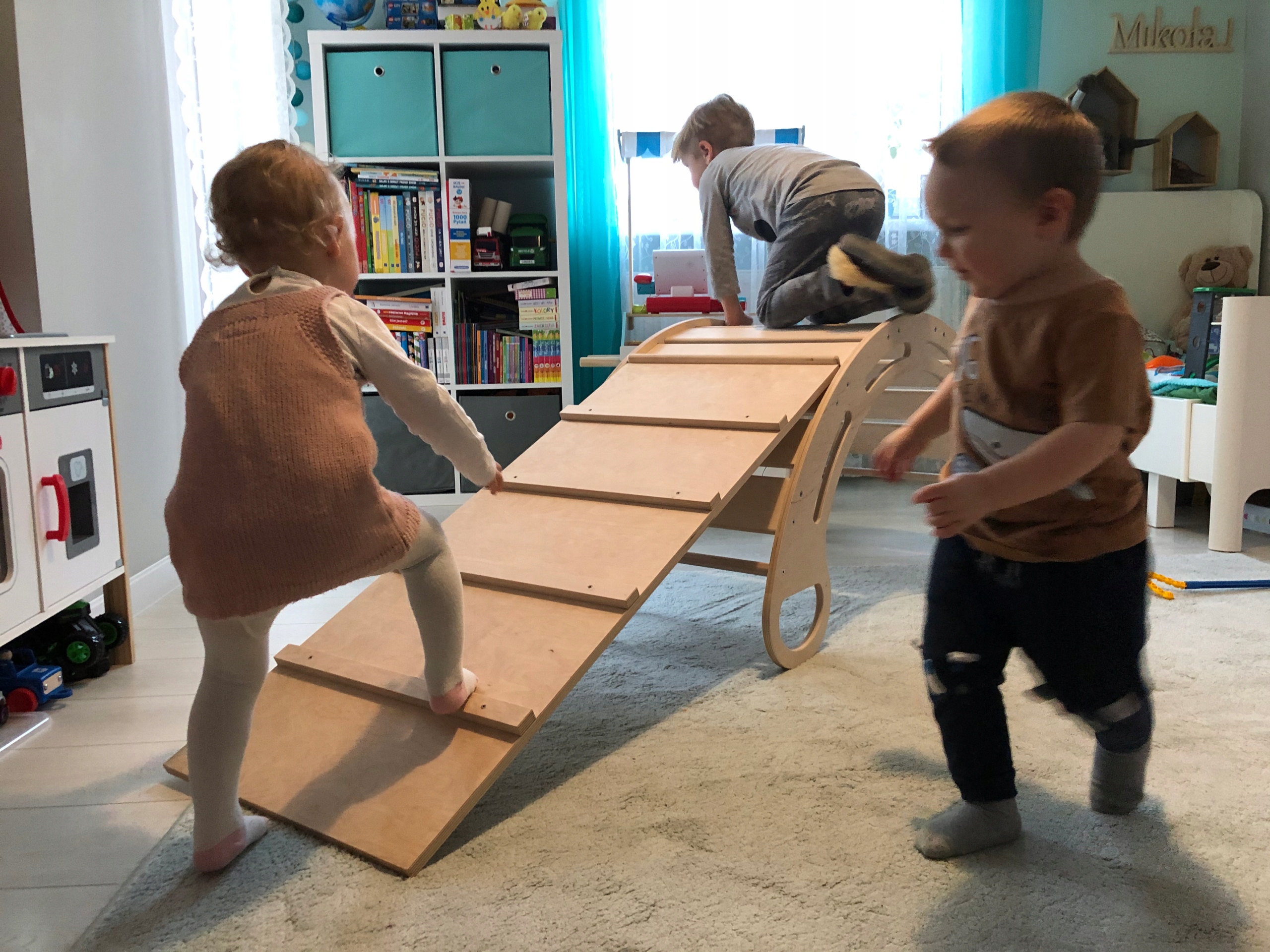 Zjeżdżalnia do bujaka - Montessori olejowana Bohater brak