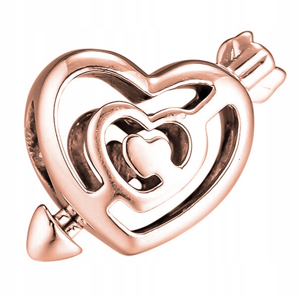 Přívěsek Srdce Láska love růžové zlato stříbro