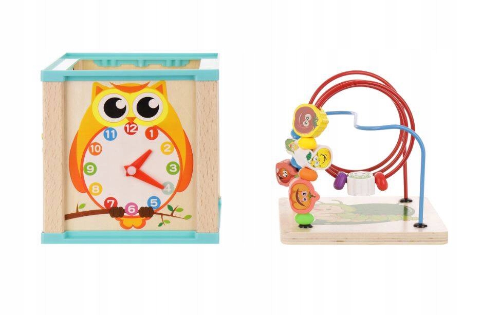 DREWNIANA KOSTKA EDUKACYJNA DLA DZIECI MONTESSORI Liczba elementów 1 szt.