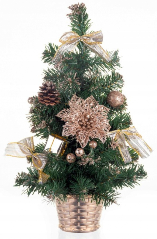 

Choinka Mała Ubrana Stroik Ozdoba 30 CM