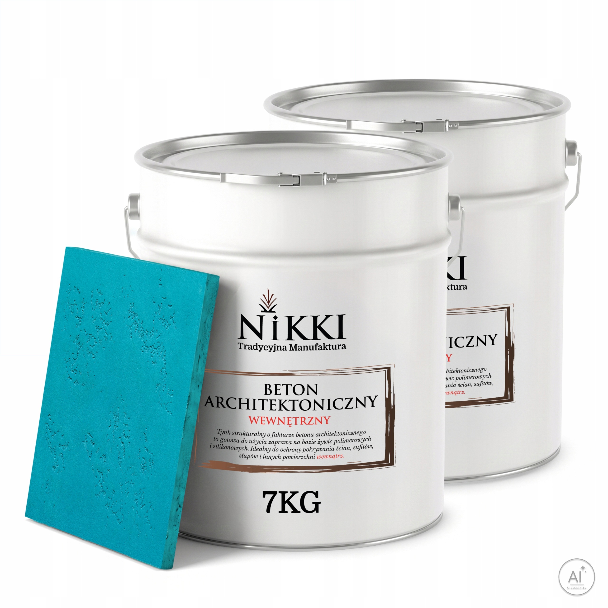 Dekorativní omítka se strukturou Betonu Vnitřní 2 x 7 kg Tyrkysová tmavá