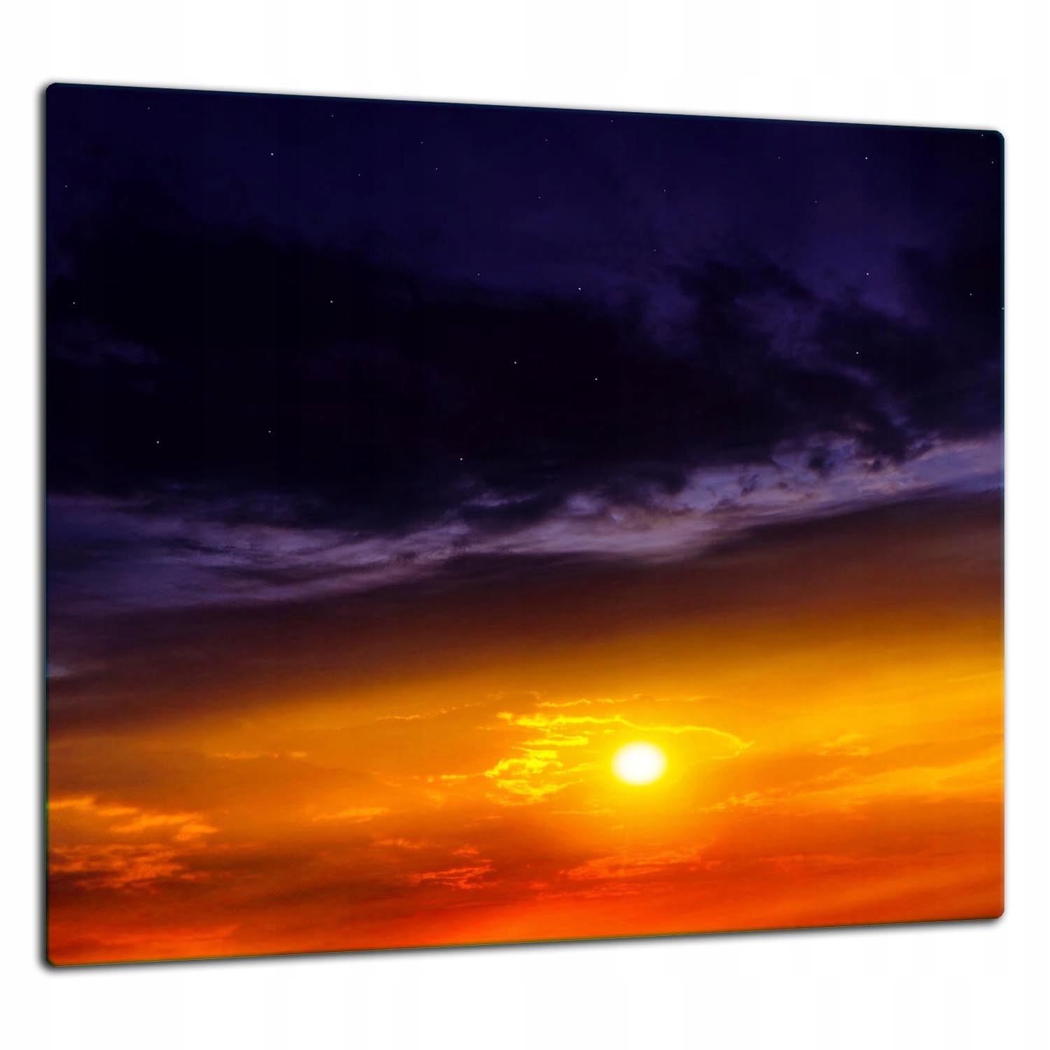 Skleněná Ochranná Deska Panel Lepidlo 65x60 Nebe Tvrzené sklo 7v1