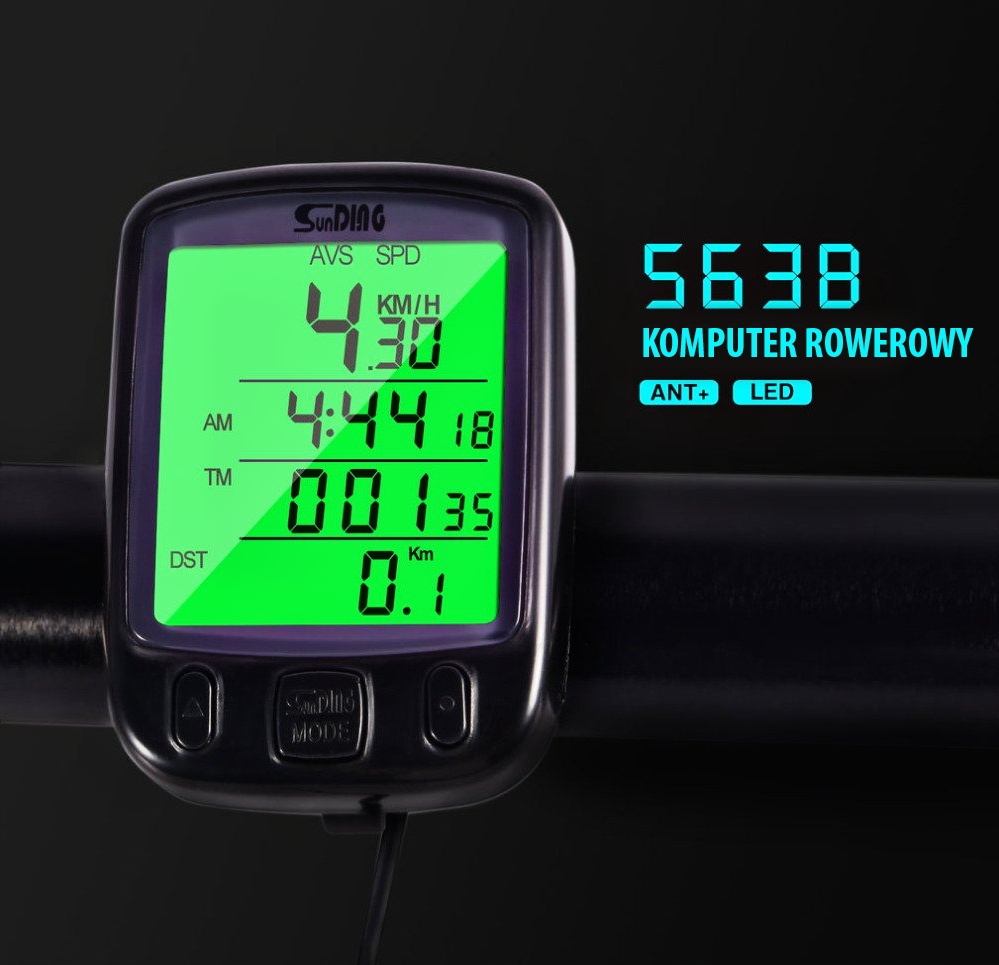 LICZNIK ROWEROWY WODOODPORNY PRĘDKOŚCIOMIERZ LCD Kod producenta 2000005057847