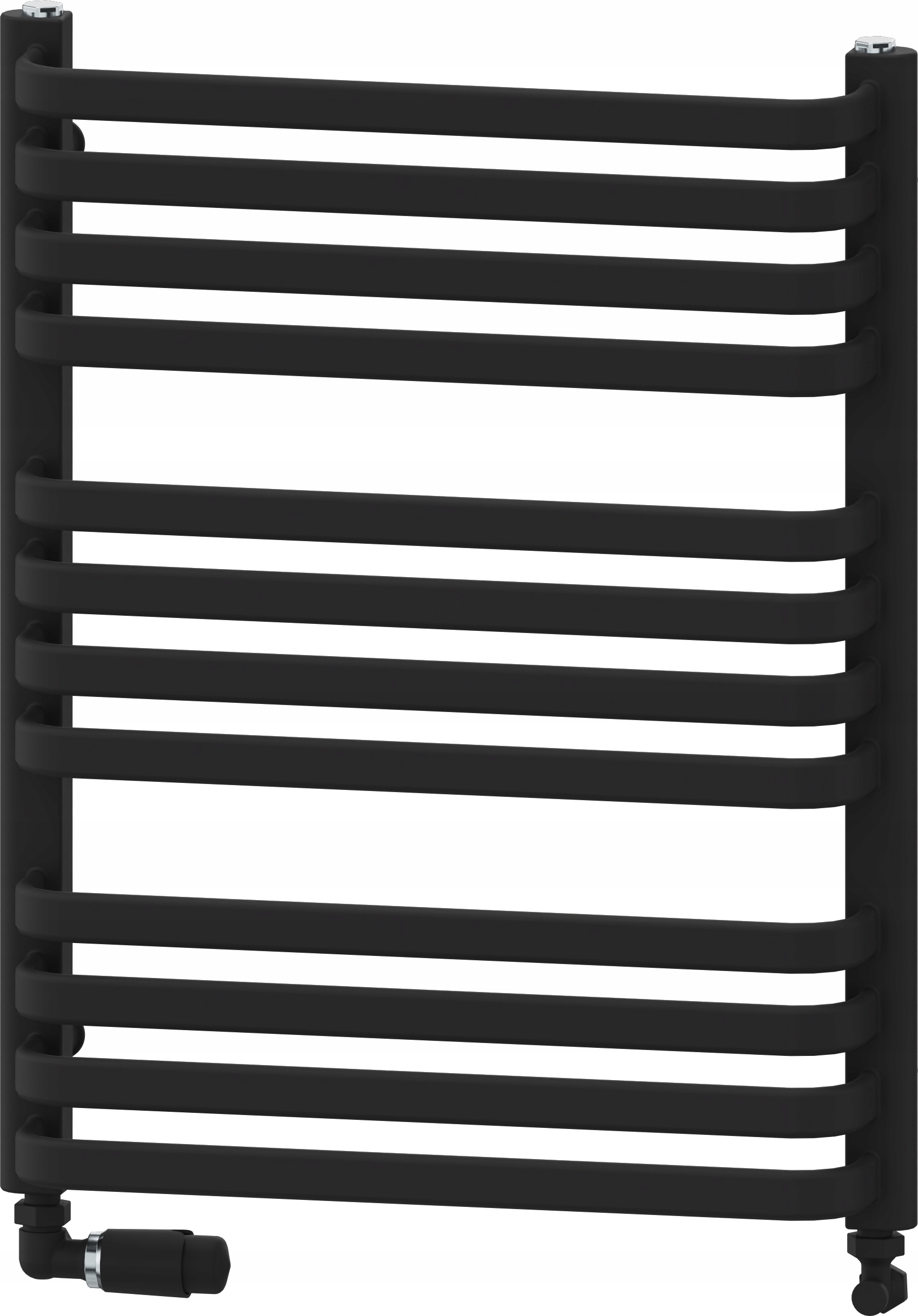 Dekoratívny Radiátor Venuša H700 L450 Čierny