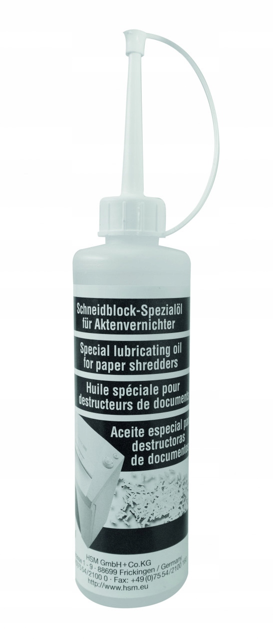 

Olej do niszczarek Hsm 250ml do noży tnących