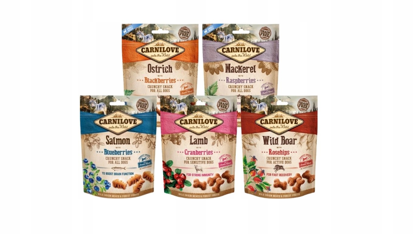 Levně Carnilove Crunchy pamlsky pro psa mix 5x200 g