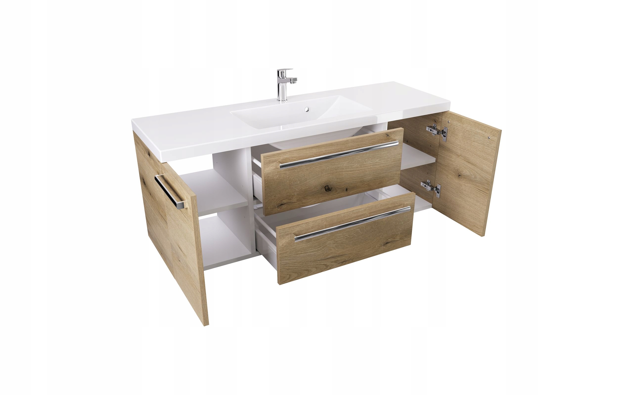 Szafka Łazienkowa Umywalka 120 Dąb Dekor Furni Marka Furni